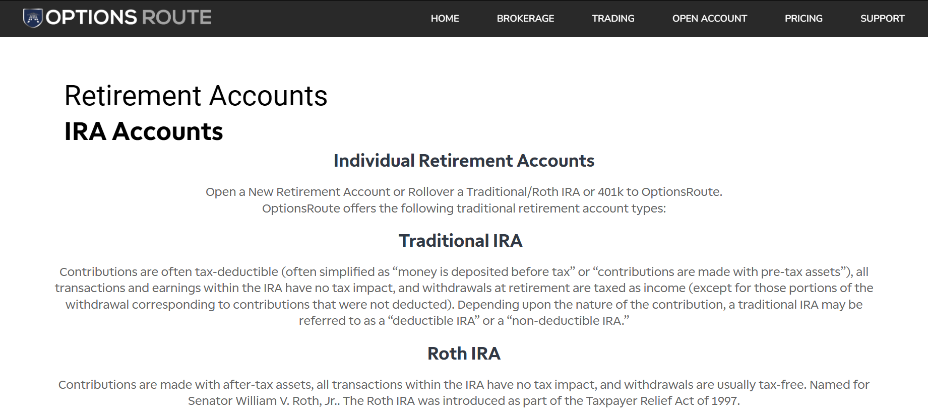 OptionsRoute