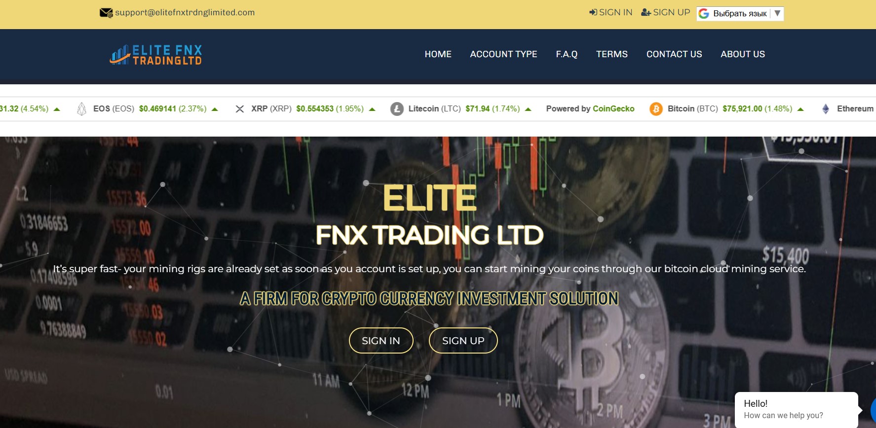 Elite Fnx Trading LTD