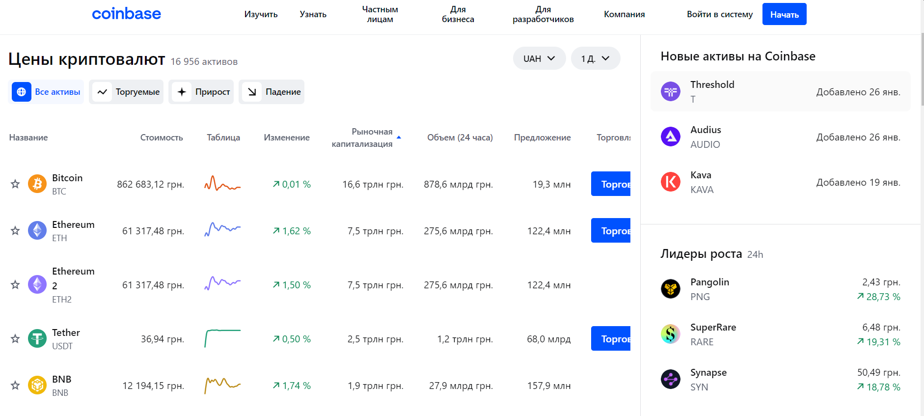 Coinbase Exchange