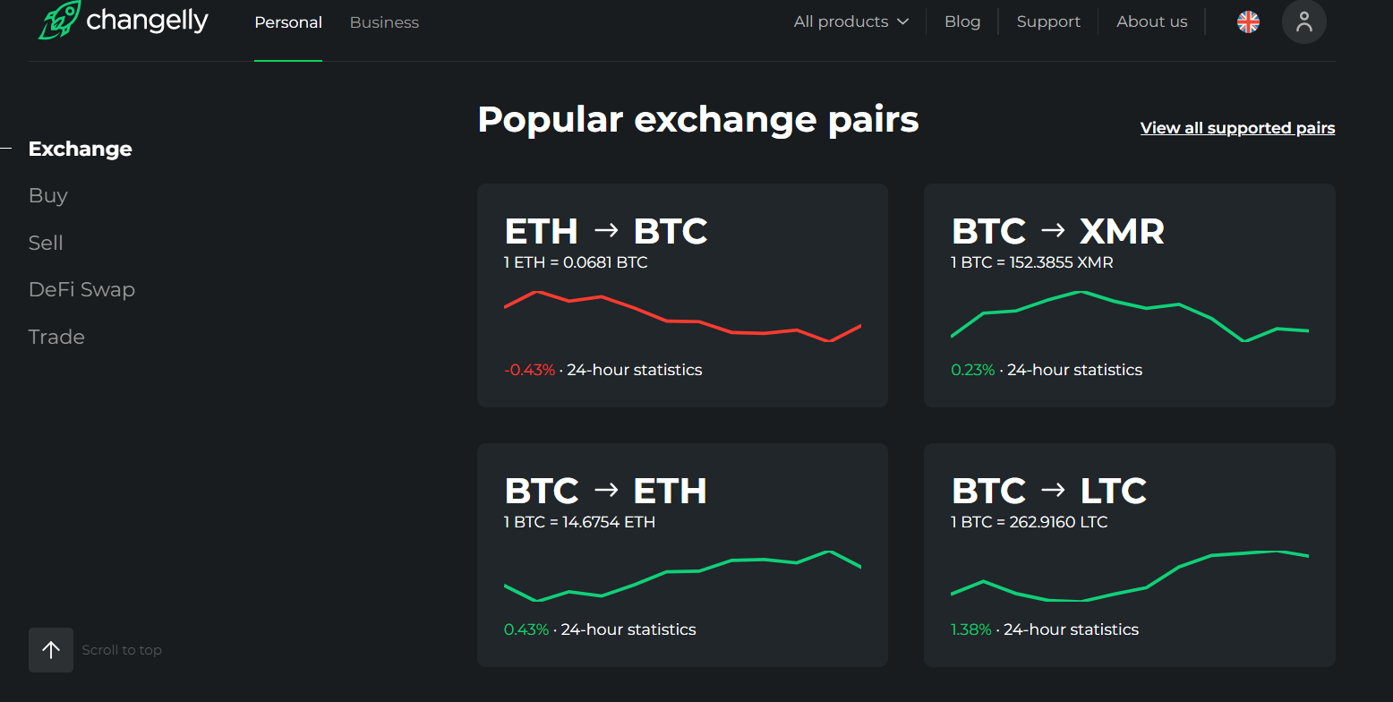 Changelly PRO